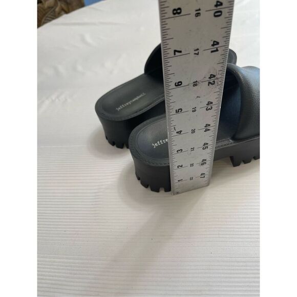 Jeffrey Campbell Platform Sandals Size 7 Black Chunky Y2K - Picture 3 of 8